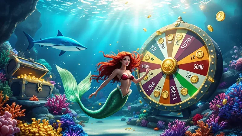 Adegan target ikan dan efek visual pada permainan tembak ikan